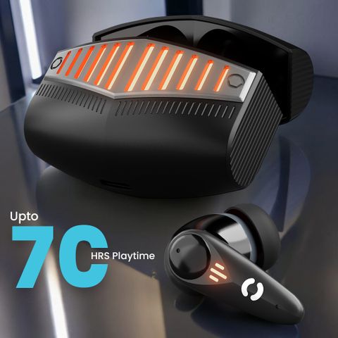 HOPPUP Gaming Earbuds with 35MS Low Latency, 13MM Drivers & Quad Mic ENC Bluetooth Gaming Headset (Black, Grey, True Wireless) - Image 8