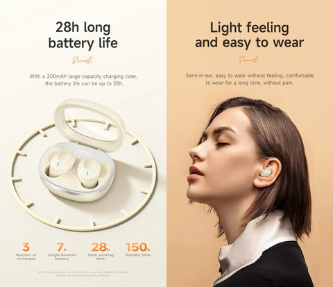 EQ3 TWS Earbuds With Low latency and 40 Hours Playtimes Bluetooth