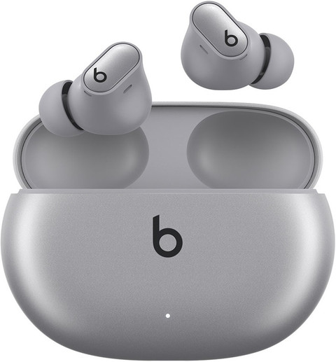 Beats Studio Buds + Silver with Active Noise Cancellation