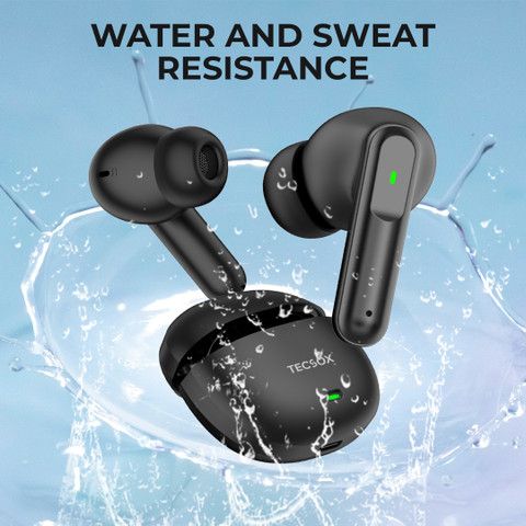 TecSox Pro Wireless Earbuds| IPX| 30hrs Best Low Latency TWS| Bluetooth