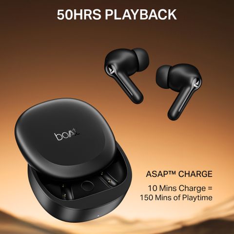 boAt Airdopes Prime 413,AI-ENx Tech, 50H Battery,Multi Connect,App Support,BEAST Mode Bluetooth Headset (Active Black, True Wireless) - Image 8