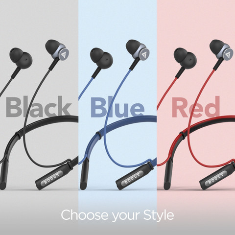GOBOULT Curve with BoomX Rich Bass, Flexi-band, Magnetic Earbuds, IPX5  Water Resistant Bluetooth