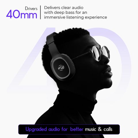 ZEBRONICS Zeb-Thunder Bluetooth Headset, Black - Image 6