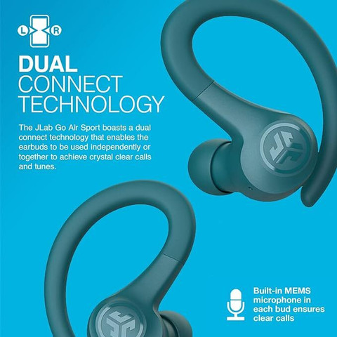 Blue Jlab Sport Earbuds Jlab Go Air Sport TWS For Running,32+ Hr