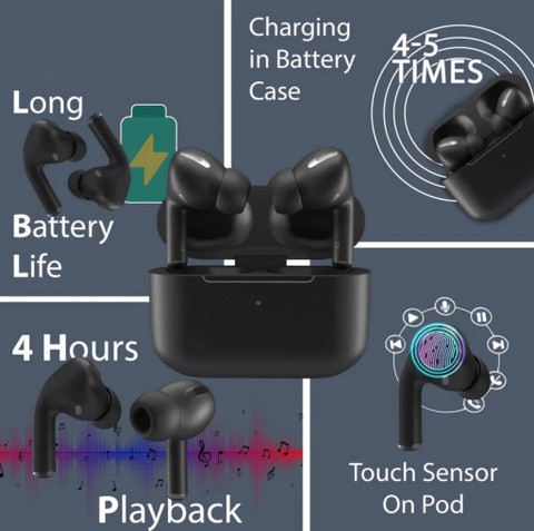 Earboss TS EARBUDS, Bass+ 20 H Playtime Fast Charging Bluetooth