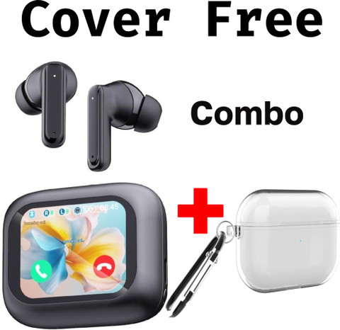 TOUCH 18 Combo Touch Screen Bluetooth Display Earbuds TWS Cancelling Cover  free Bluetooth