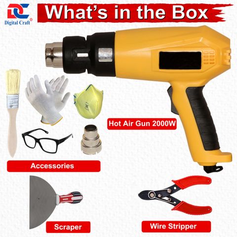 Digital Craft Hot Air Gun 2000W,8