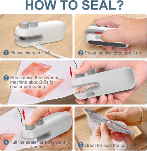 Sealing Machine Zip Lock Sealer Seal Machine Ziploc Vacuum Sealer V203 Zip Lock Bag Sealing