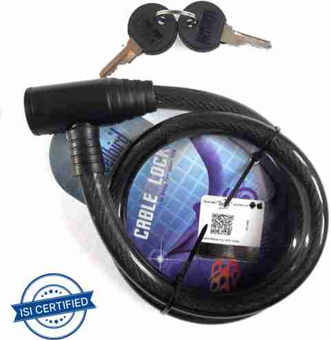 Steelbird Iron Cable Lock For Helmet Price in India Buy - Main Image