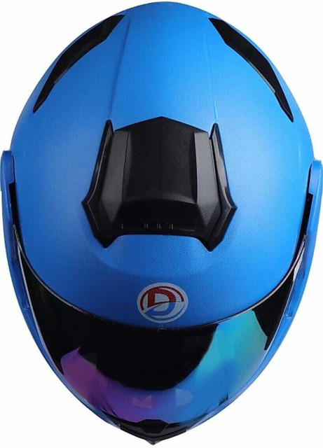 FOROLY Deletion Flipup ISI with Rainbow Visor Motorbike Helmet