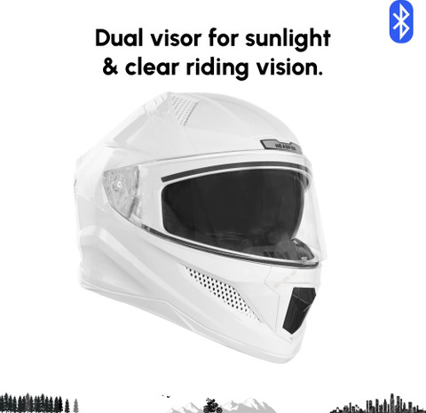 HEADFOX N2F Sharp Smart Bluetooth Full Face Waterproof Helmet for