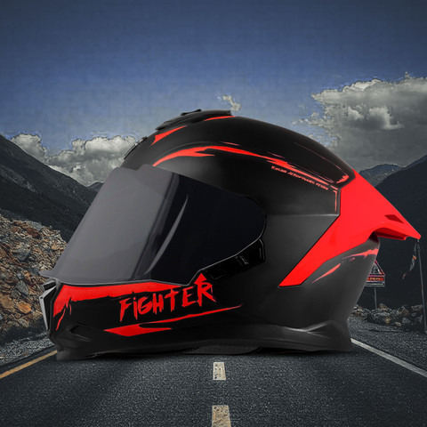 Steelbird SBH-57 Fighter F2 ISI and DOT Certified Full Face Helmet