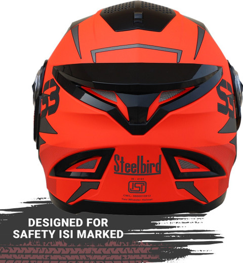 Steelbird SBH-17 Terminator Full Face Graphic Helmet in Glossy