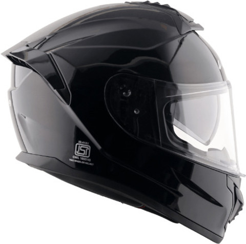 VEGA Zap Dual Visor Full Face Sports Glossy Black Large