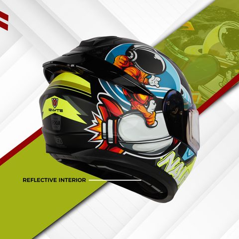 IGNYTE IGN-8 Astronaut ISI/DOT Certified Full Face Graphic Helmet