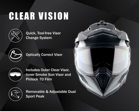 Axor X-Cross Flagstaff Motorbike Helmet - Buy Axor X-Cross