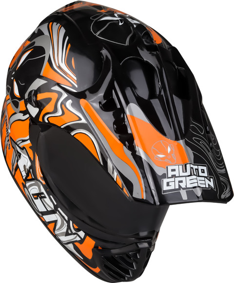 Agx X7 Alien Motocross with PC Visor Stylish Graphics Unisex