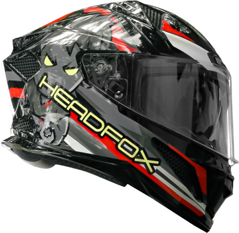 HEADFOX N2F Shady AI Bluetooth Full Face Waterproof Helmet for Men