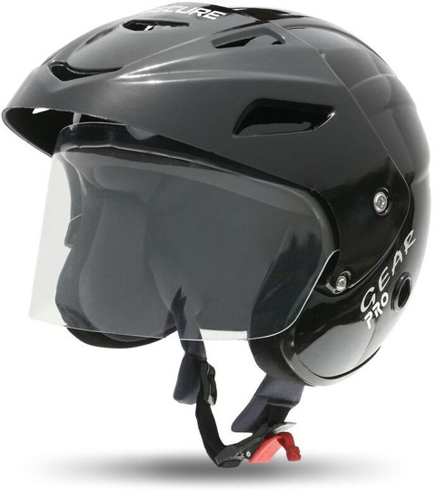 SECURE Open Face Flip Up Sun Shield Motorbike Scooty Helmet For