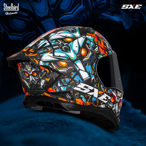 Steelbird SBH 61 SXE X1 ISI and Dot Certified Full Face Graphic