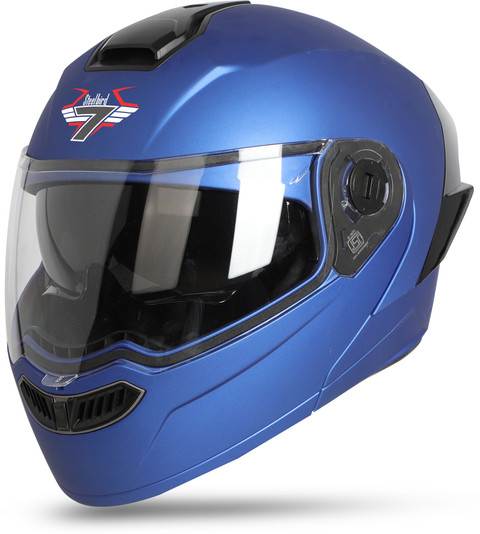 Steelbird Sba Steelbird Helmet Blue Steelbird SBA-8 7Wings ISI