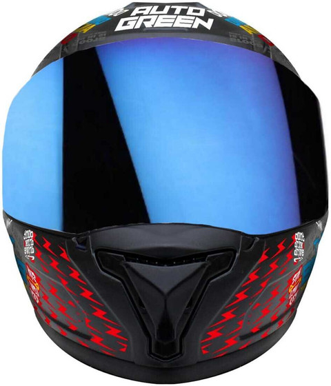 FOROLY Auto Green speed pitbull ABS Material with Rainbow visor