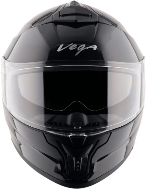 VEGA Zap Dual Visor Full Face Sports Glossy Black Large