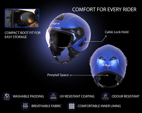 VEGA Verve Motorbike Helmet