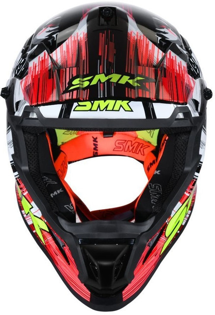 SMK Allterra Smiley Graphics GL-234 Motorbike Helmet - Buy SMK