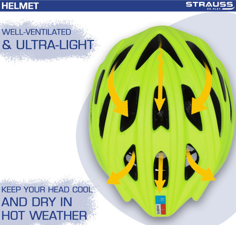 Strauss Adjustable Cycling Helmet with Reflective Light Bike