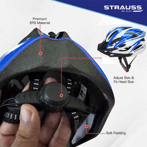 Strauss Adjustable Cycling Helmet Cycle Helmet Bicycle Helmet