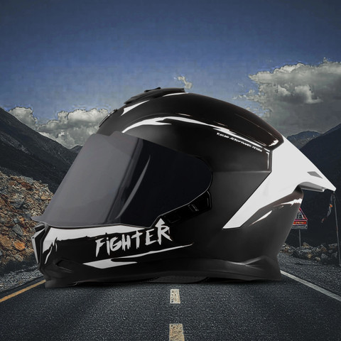 Steelbird SBH-57 Fighter F2 ISI and DOT Certified Full Face Helmet