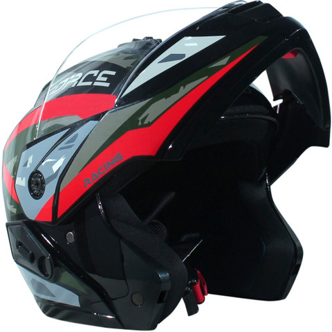 Bike Helmet Black Helmet Sticker Design GSB G- FORCE FLIPUP BLACK