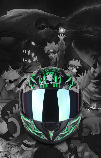 urban carrier ABS Material Full Face Stylish with Rainbow Visor