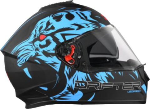 STUDDS Drifter D2 Full Face Helmet with Clear Visor (Matt Black N1, XL)  Motorbike Helmet