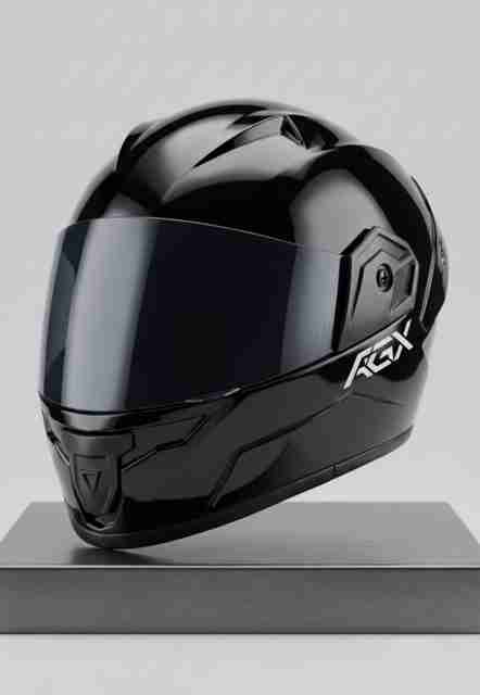 Agx Black Anti UV PC Visor ABS Unisex Motorbike Helmet - Image 5