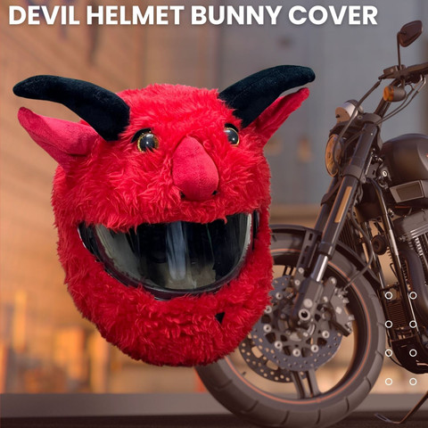 SRPHERE YTr Bunny Helmet Cover for Riders Motorcycle Funny