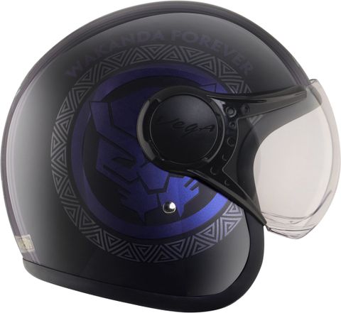 VEGA Jet Marvel Black Panther Motorbike Helmet Buy VEGA Jet