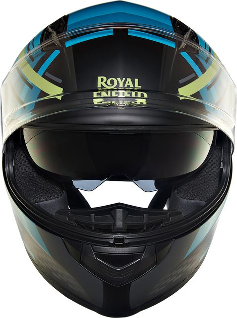 ROYAL ENFIELD LWING F/F HELMET ARRAY TEAL (L)60 CM Motorbike Helmet ...
