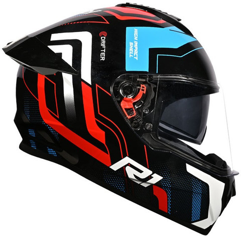 Black Helmet Sol Helmet Visor Buy Online STUDDS Drifter R1 ISI