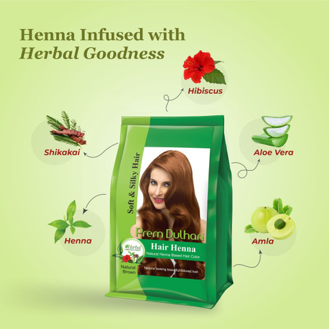 Prem Dulhan Hair Henna Natural Henna Based Hair Color(Natural