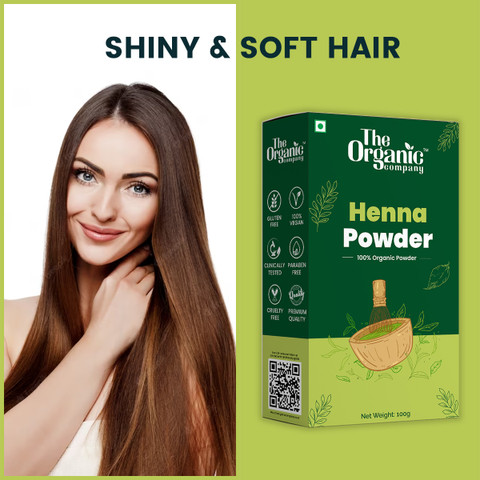 The Organic Company 100% Pure Henna Powder for Hair Color (Mehndi ...