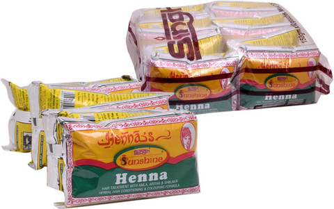 singh SUNSHINE HENNA MEHANDI POWDER (50GM x 20 pkt) - Price in