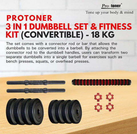 Protoner 18 kg x 4, 2kg x plates) with feet convertible