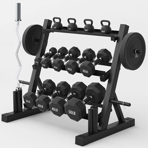 IRIS 150 kg Dumbbell Rack Multifunctional Weight Stand for Home