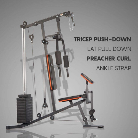 Powermax Fitness 61 kg GH-130 Multi Station Home Gym Combo