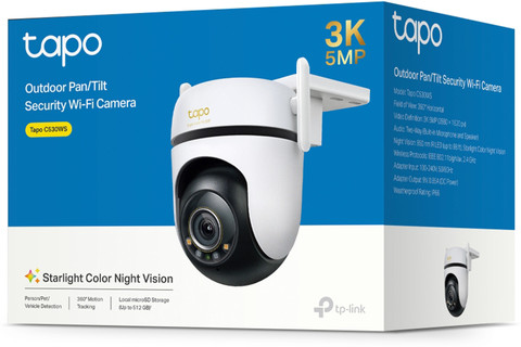 TP-Link Tapo C530WS 3K 5MP Outdoor 360` Pan/Tilt Smart
