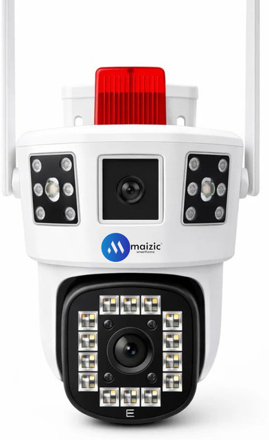 Maizic Smarthome Supercam White Shark WiFi CCTV Camera 5MP+5MP
