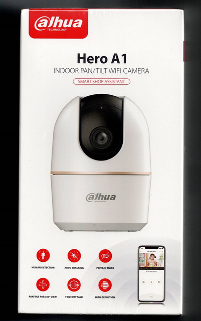 DAHUA A1 2MP Smart Indoor PAN/TILT WiFi Camera for Home, 360
