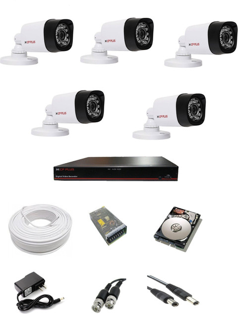 CP PLUS MP CH DVR Kit with bullet Camera, HDD and all required=